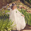 Sheath / Column Maxi Wedding / Birthday / Holiday Flower Girl Dresses - Lace / Cotton 3/4 Length Sleeve V Neck with Lace miniinthebox