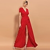 Sheath / Column Minimalist Boho Holiday Prom Dress V Neck Short Sleeve Floor Length Spandex with Sash / Ribbon Split 2020