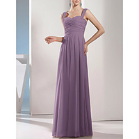 Sheath / Column Minimalist Elegant Wedding Guest Formal Evening Dress Sweetheart Neckline Sleeveless Floor Length Chiffon with Sleek Pleats 2020