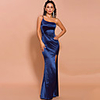 Sheath / Column Minimalist Sexy Prom Formal Evening Dress One Shoulder Sleeveless Floor Length Spandex with Split 2020