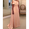 Sheath / Column Minimalist Sexy Wedding Guest Formal Evening Dress One Shoulder Sleeveless Sweep / Brush Train Chiffon with Sleek 2020