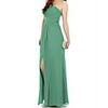 Sheath / Column Minimalist Sexy Wedding Guest Formal Evening Dress Strapless Sleeveless Floor Length Chiffon with Pleats Split 2020