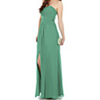 Sheath / Column Minimalist Sexy Wedding Guest Formal Evening Dress Strapless Sleeveless Floor Length Chiffon with Pleats Split 2020