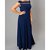 Sheath / Column Mother of the Bride Dress Elegant Off Shoulder Floor Length Spandex Sleeveless with Pleats 2020