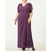 Sheath / Column Mother of the Bride Dress Elegant Plus Size V Neck Floor Length Chiffon Short Sleeve with Pleats 2020