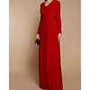 Sheath / Column Mother of the Bride Dress Elegant V Neck Floor Length Chiffon Long Sleeve with Pleats Ruching 2020