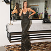 Sheath / Column Sexy bodycon Prom Formal Evening Dress Spaghetti Strap Sleeveless Floor Length Spandex Sequined with Sequin 2020