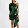 Sheath / Column Sexy Sparkle Homecoming Party Wear Dress One Shoulder Long Sleeve Short / Mini Sequined with Sequin 2020