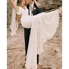 Sheath / Column Wedding Dresses V Neck Sweep / Brush Train Lace Sleeveless Country Beach with Appliques 2020