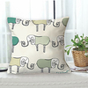 Sheep Double Side Cushion Cover 1PC Soft Decorative Square Throw Pillow Cover Cushion Case Pillowcase for Sofa Bedroom Livingroom Outdoor Superior Quality Machine Washable Outdoor Cushion for Sofa Couch Bed Chair miniinthebox