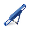 Shell Holster Belt Clip Combo Case for iPhone 4 (Blue)
