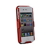 Shell Holster Belt Clip Combo Case for iPhone 4 (Red)