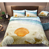Shell Print 3-Piece Duvet Cover Set Hotel Bedding Sets Comforter Cover with Soft Lightweight Microfiber,  Include 1 Duvet Cover,  2 Pillowcases for Double/Queen/King(1 Pillowcase for Twin/Single) miniinthebox