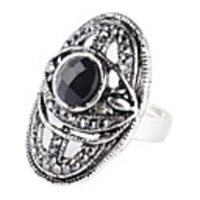 Shield Shape Rhinestone Studded Ring