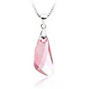 Shining Crystal And 925 Sterling Silver With Platinum Plated Pendant - Blue