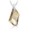 Shining Crystal And 925 Sterling Silver With Platinum Plated Pendant - Clear