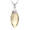 Shining Crystal And 925 Sterling Silver With Platinum Plated Pendant - Pink