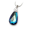 Shining Crystal And 925 Sterling Silver With Platinum Plated Pendant