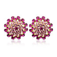 Shining Diamond Inlaid Sunflowers Ear Studs