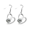 Shining Heart Pattern Earrings