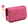 Shiny Light Metallic Quilted-Pattern PU Leather Soft Case for Camera