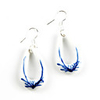 Shiny Metal Accessories and High Quality Chinese Style Ceramic Earrings