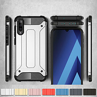 Shockproof Cover Phone Case For Samsung Galaxy A50 A70 A40 A30 A20 A10 A20e Rubber Armor Hybrid PC Hard Cover For A7 2018 A8 Plus 2018 A8 2018 A6 Plus 2018 A6 2018 Silicone TPU Case miniinthebox