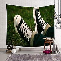Shoe Wall Tapestry Art Decor Blanket Curtain Hanging Home Bedroom Living Room Decoration miniinthebox