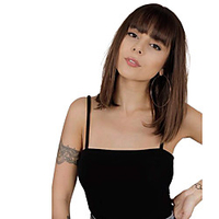 Short Bob Wigs with Bangs Straight Wig Ombre Black to Brown Natural Wig Women Synthetic Wig with Bangs Daily Party Wig Women 40 cm miniinthebox