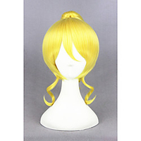 short curly love live eli ayase synthetic blonde anime cosplay ponytail wigcs219a Halloween