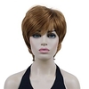 Short Layered Light Auburn Thick Fluffy Full Synthetic Wig Mother