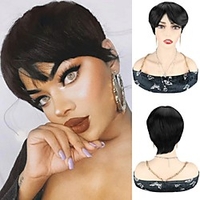 Short Pixie Cut Wigs Synthetic Hair Wigs Short Wigs With Bangs Short Pixie Cut Wigs For Women miniinthebox