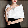 Short Sleeve Coats / Jackets Faux Fur Party / Evening Women