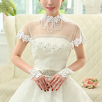 Short Sleeve Shawls Polyester / Rayon(T / R) Wedding / Party / Evening Shawl Wrap / Women