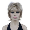 Short Soft Fluffy Light Blonde Pieced out Full Synthetic Wig COLOUR CHOICES miniinthebox