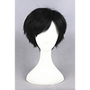 short ye xiu synthetic black 12inch anime cosplay wig cs 223a