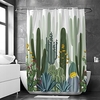 Shower Curtain With Hooks Suitable For Separate Wet And Dry Zone Divide Bathroom Shower Curtain Waterproof Oil-proof Modern and Floral / Botanicals miniinthebox