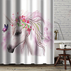 Shower Curtains with Hooks Rustic Unicorn Scenery Polyester Novelty Fabric Waterproof Shower Curtain for Bathroom miniinthebox
