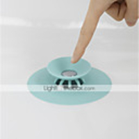 Shower Drain Stopper Floor Drain Rubber Circle Silicone Plug for Shower Bathtub Plug Bathroom Leakage-proof Drain
