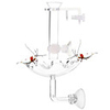 Shrimp Feeding Tube and Feeding Dish Fit for Shrimp Fish Mini Size High Transparent Acrylic Material