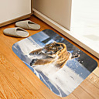 Siberian Tiger Digital Printing Floor Mat Modern Bath Mats Nonwoven Memory Foam Novelty Bathroom