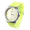 Silcone Band Big Dial Unisex Quartz Wrist Watch - Green