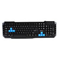 Silent Type Waterproof Multi-Media QWERTY USB 2.0 Keyboard