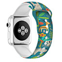 Silica gel motion Smartwatch Band for Apple Watch Series 6 SE 5 4 3 2 1 iwatch Strap