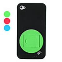 Silica Gel Protective Case with Stand for iPhone 4,  4S
