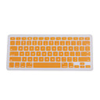 Silicon Waterproof Dustproof QWERTY Keyboard Cover for Mac Book - Orange