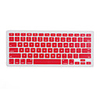 Silicon Waterproof Dustproof QWERTY Keyboard Cover for Mac Book - Red