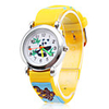 Silicone Analog Quartz Wrist Watch with Cartoon Panda (Yellow)
