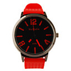 Silicone Band Classic Big Dial Fashion Quartz Women Men Casual Watch