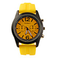 Silicone Band Classic Preppy Style Men Women Boy Girl Sport Wrist Watch